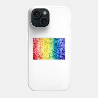 Rainbow design  crumpled effect Phone Case