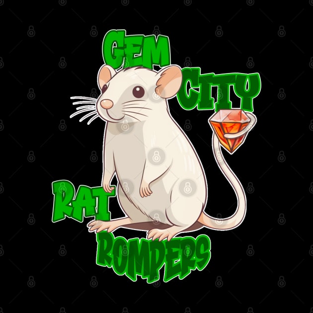 Gem City Rat Rompers by nonbeenarydesigns