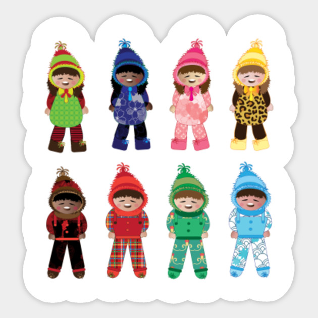 Limited Edition Exclusive Winter Kids Winter Kids Sticker