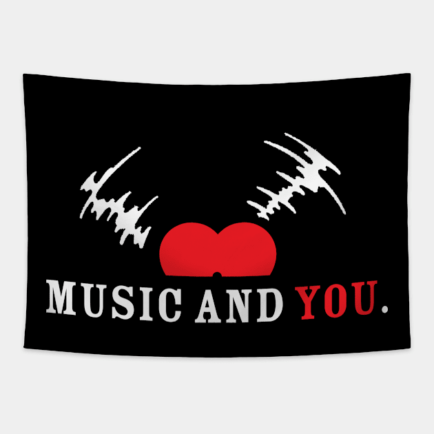 valentines Music and You Vinyl Tapestry by Rayrock76