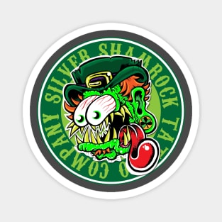 Silver Shamrock Tattoo Company Leprechaun Fink in Color! Magnet