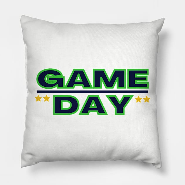 GAME DAY Pillow by contact@bluegoatco.com