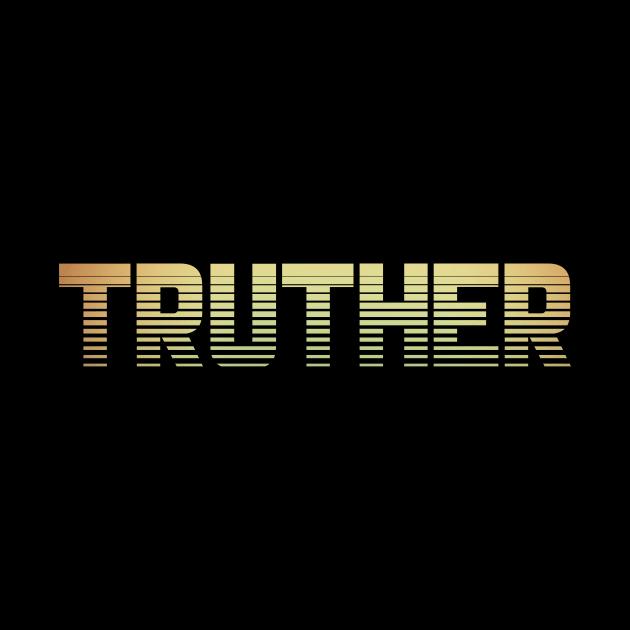 Truther Vintage Conspiracy Theory 80's Logo by charlescheshire