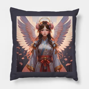 Japanese moon angel Pillow