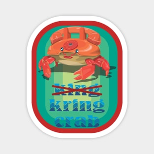 King crab or kring crab Magnet