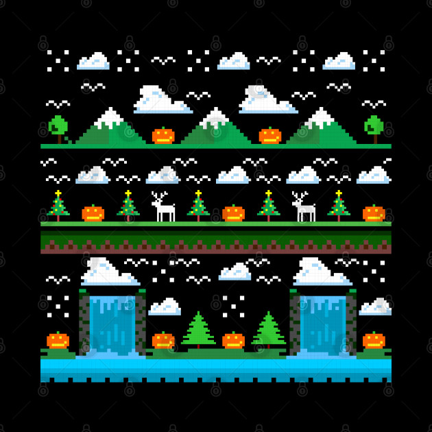 landscape pixel - Minecraft - Phone Case