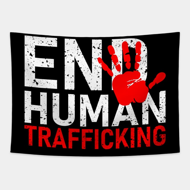 End Human Trafficking Tapestry by Vcormier