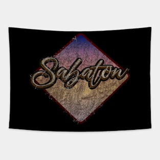 Sabaton vintage design on top Tapestry