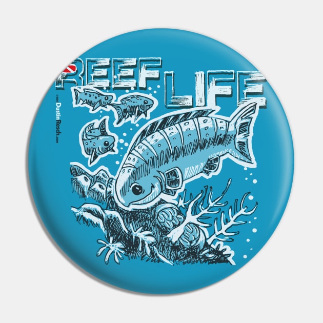 Fish Dive: Reef Life Pin by Dustin Resch