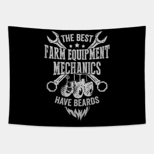 Bearded Farm Equipment Mechanic Gift Tapestry