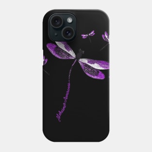 Dragonfly ALZHEIMER AWARENESS Gift Phone Case