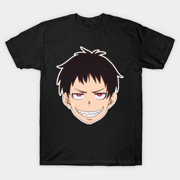 Wallpaper Shinra Kusakabe Smile Fire Force T Shirt Teepublic Desktop Wallpaper Free