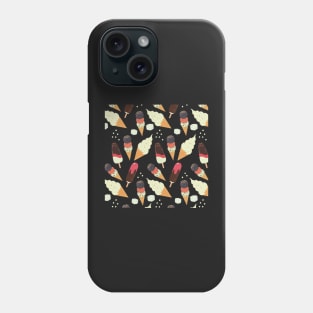 Pattern with the yummiest ice cream cones and popcicles Phone Case