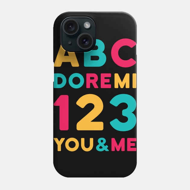 ABC 123 DO-RE-MI Phone Case by Dellan