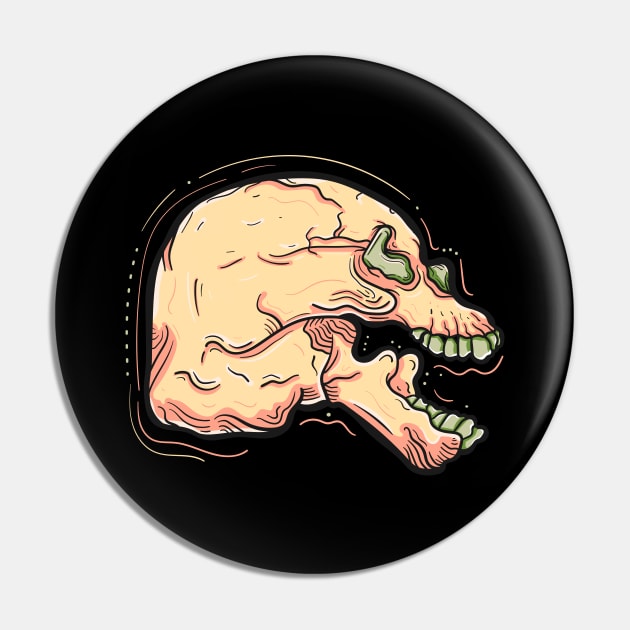 Animal skull Pin by happymonday