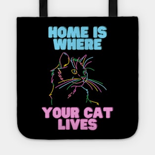 Home Is Where Your Cat Lives Tote