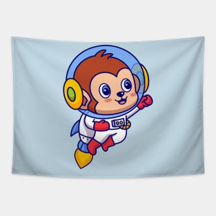 Flying Monkey Astronaut Tapestry