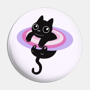 Caturn - Cute Space Cat Pin