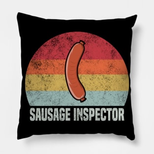 Retro Sausage Inspector - Weiner Lover Pillow