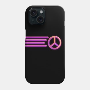 Neon Pink PEACE Phone Case