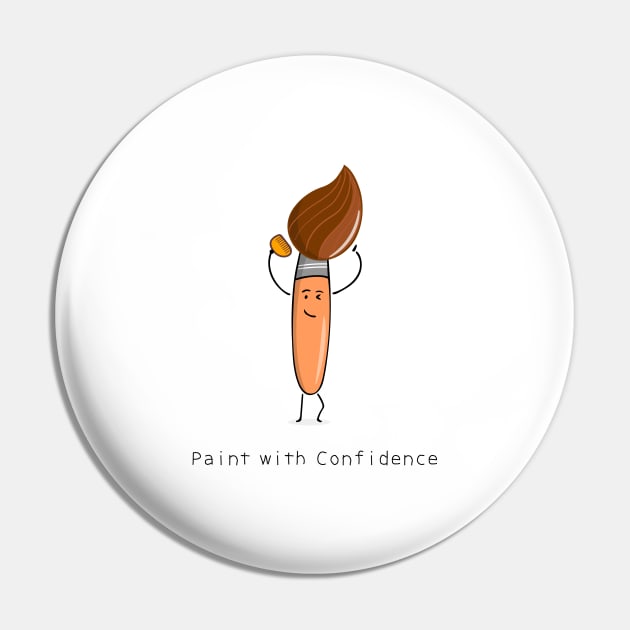 funny paintbrush Pin by wordspotrayal