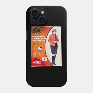 Middle Aged Conservative Anti Vaxxer - Funny Parody Halloween Phone Case