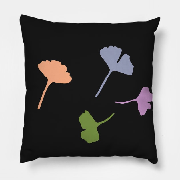 Ginkgo pattern Pillow by Slownessi