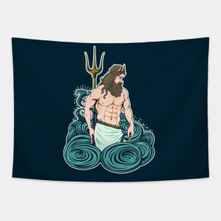 God of the sea Tapestry