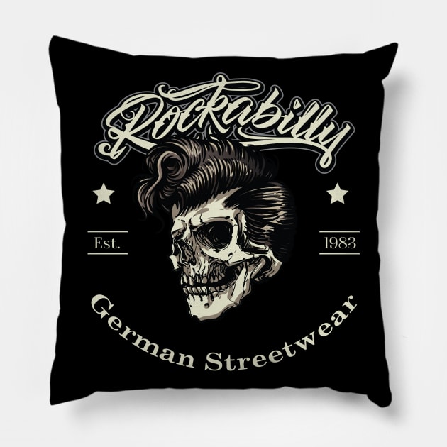 Rockabilly Rules Pillow by GermanStreetwear