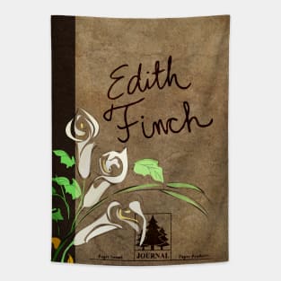 Edith Finch journal with flowers Tapestry