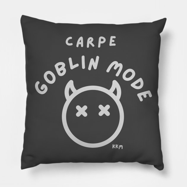 Goblin Mode Pillow by KK Merriman