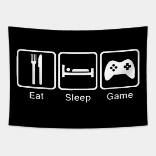 Eat Sleep Game Tapestry