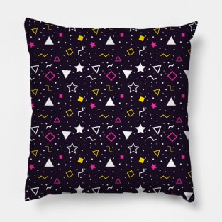 Abstract shape with black background design Pillow