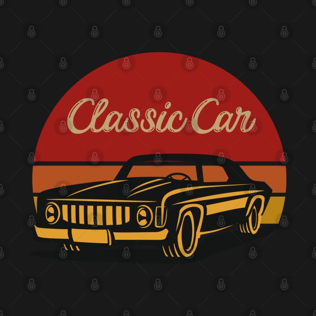 Vintage, Classic car retro tee for father gift, classic car vintage tee for father gift, by Maroon55