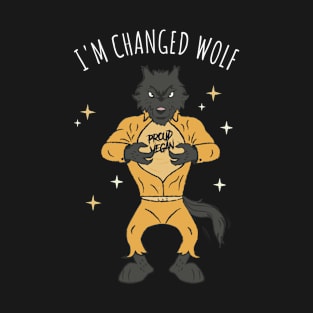 Proud Wolf Vegan- I'm Changed Wolf T-Shirt