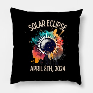 Total Solar Eclipse 4.08.24 Totality Usa Spring April 4 2024 Pillow