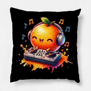 Kawaii Orange DJ Pillow