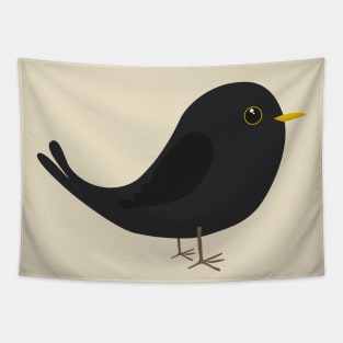 A cute blackbird Tapestry