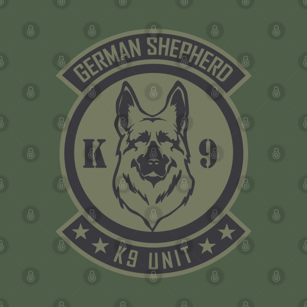 German Shepherd K9 Patch (subdued) by TCP