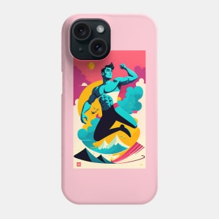 Muscle Man Jumping Phone Case