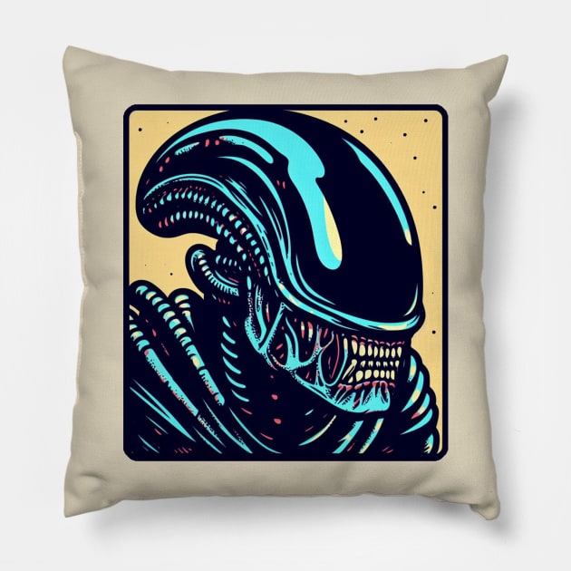 Alien : Xenomorph Pillow by nerd.collect