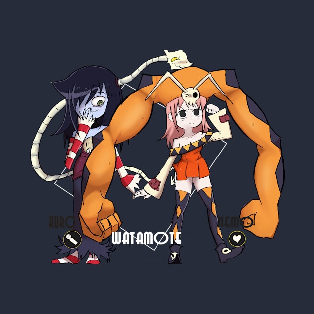 watamote x skullgirls by kurokihollow