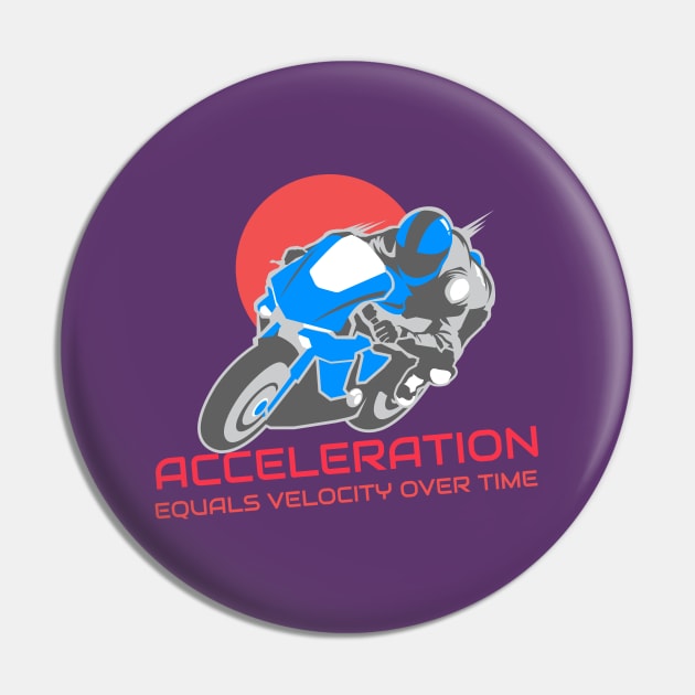 Acceleration Equals Velocity Over Time Pin by Chemis-Tees