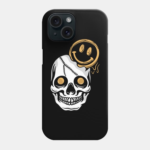 Smile skull Phone Case by gggraphicdesignnn