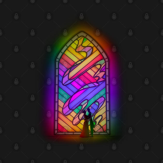 Stained Glass Lovers by Solilotees