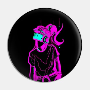 Dance Club Retro Women synthwave Pin