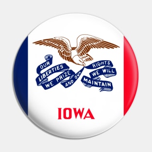 Iowa Flag Pin