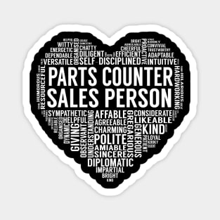 Parts Counter Sales Person Heart Magnet