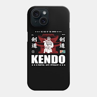 Cool Kendo Martial Arts Design With Kanji Phone Case