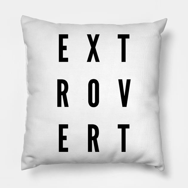 Extrovert Pillow by Nada's corner